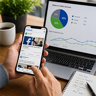 Facebook Outpacing Google Referral Traffic